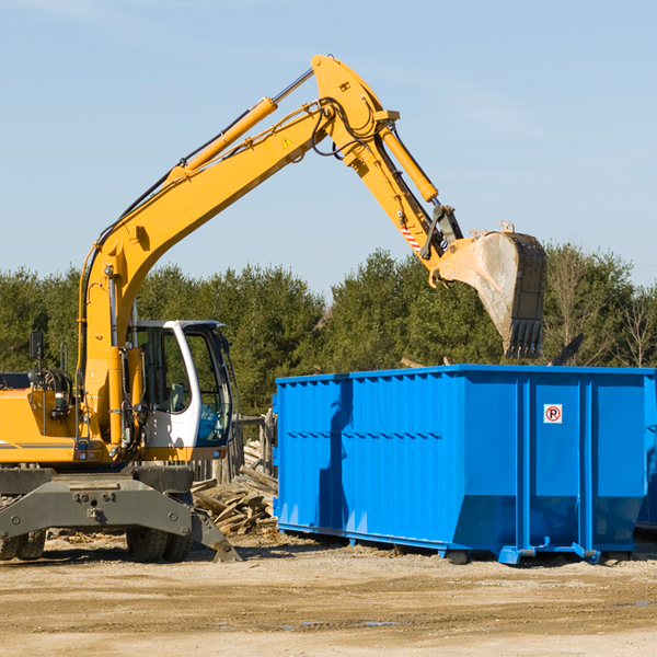 can i request a rental extension for a residential dumpster in Fredonia Alabama